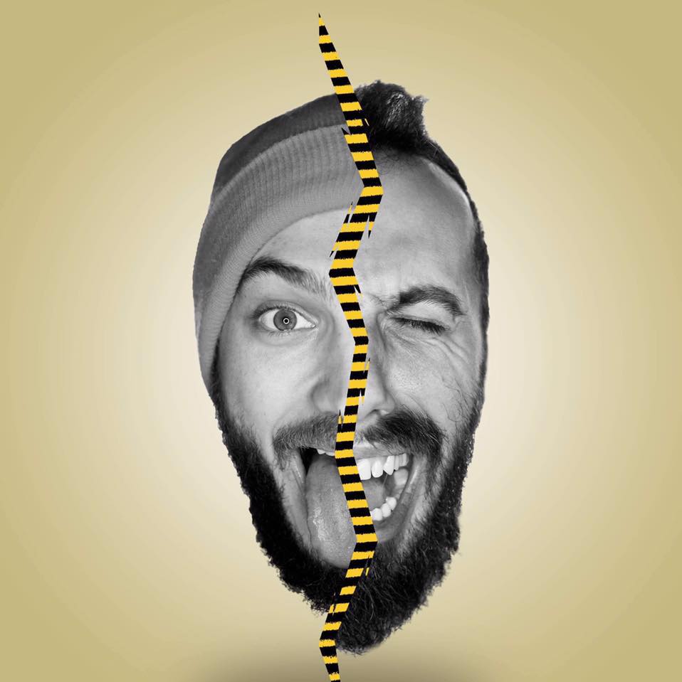 Theatrical poster for Scuze Noi / Altă oră de dans, contemporary dance duet performance combining humor and improvisation